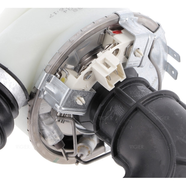 Bloc resistance avec durite (cuve/moteur) lave vaisselle