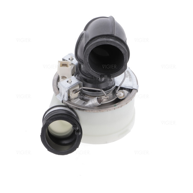 Bloc resistance avec durite (cuve/moteur) lave vaisselle
