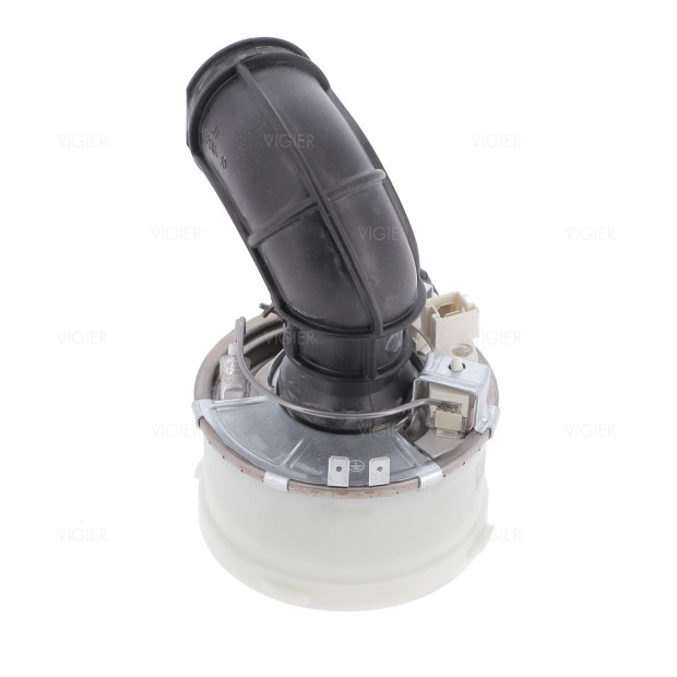 Bloc resistance avec durite (cuve/moteur) lave vaisselle