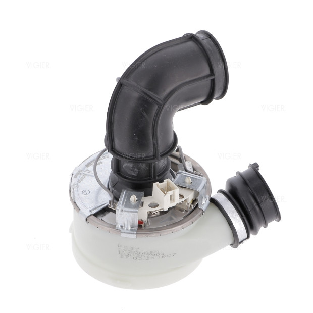 Bloc resistance avec durite (cuve/moteur) lave vaisselle