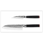 Set de 2 couteaux:1 couteau d'offfice 90mm et Santoku 180mm