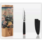 Couteau d'office 90mm avec étui et coffret en Bambou