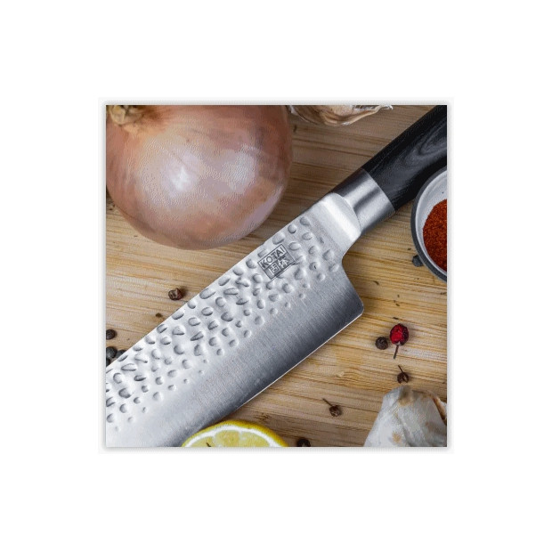 Set de 2 couteaux:1 couteau d'offfice 90mm et Santoku 180mm
