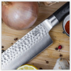 Set de 2 couteaux:1 couteau d'offfice 90mm et Santoku 180mm