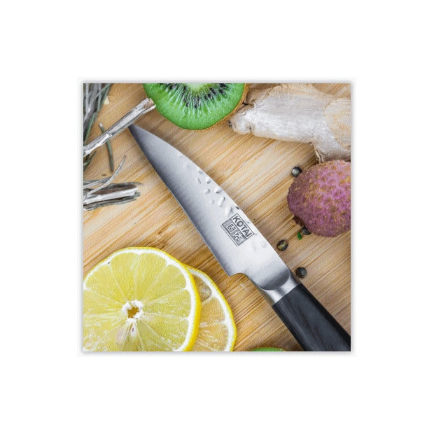 Set de 2 couteaux:1 couteau d'offfice 90mm et Santoku 180mm