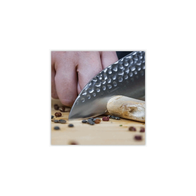 Set de 2 couteaux:1 couteau d'offfice 90mm et Santoku 180mm