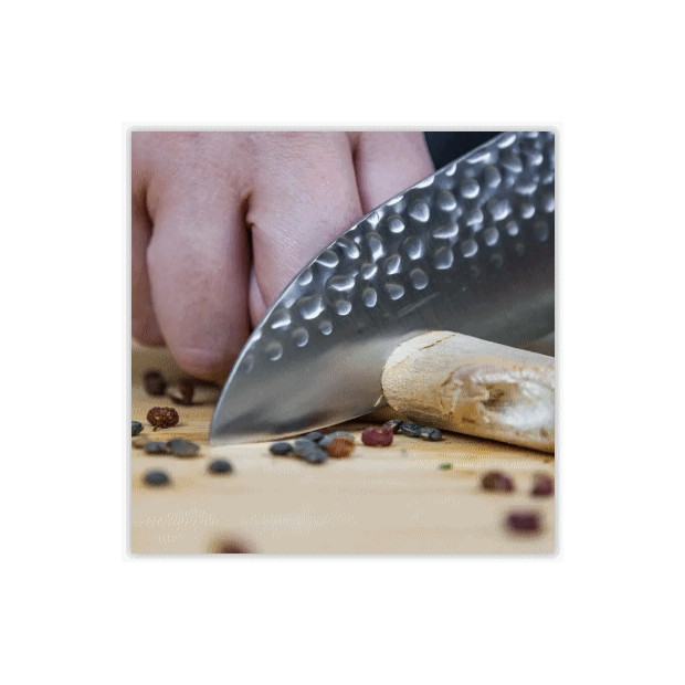 Set de 2 couteaux:1 couteau d'offfice 90mm et Santoku 180mm
