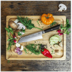 Couteau de chef 170mm avec étui et coffret en Bambou