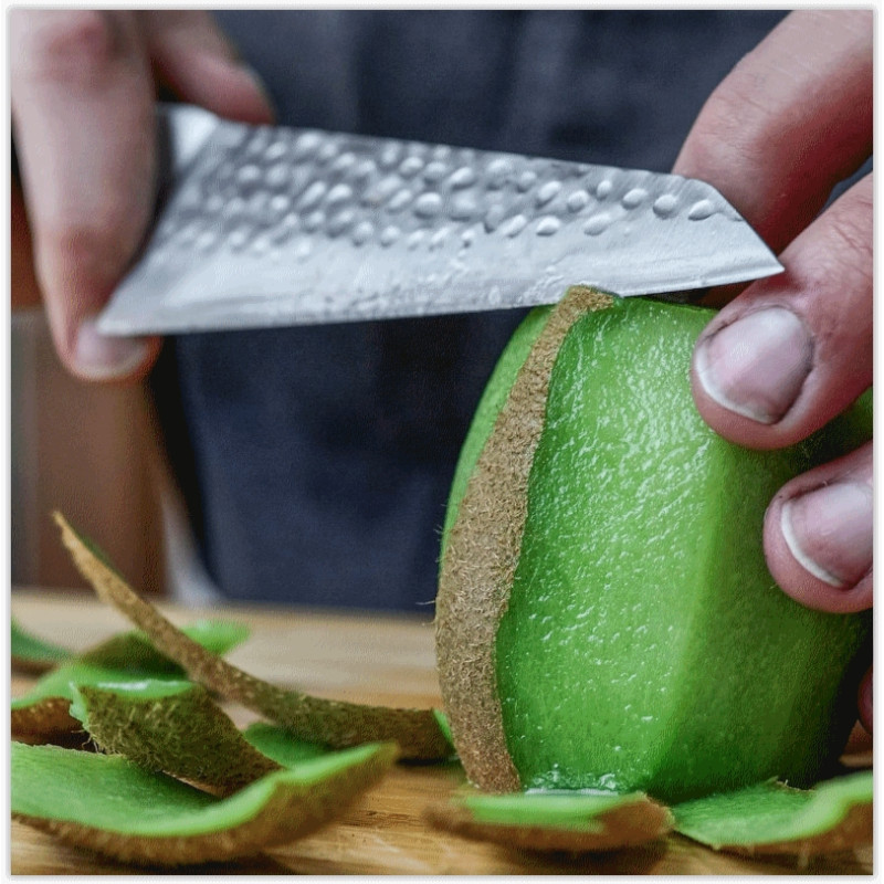 Couteau de chef 135mm avec étui et coffret en Bambou