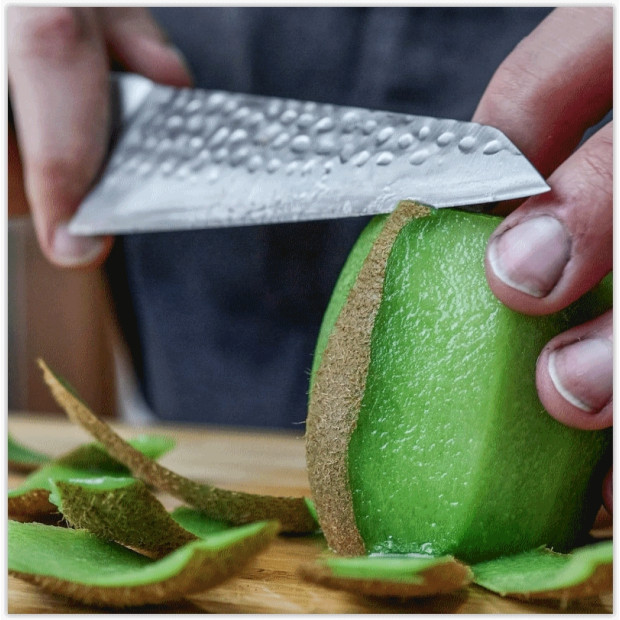 Couteau de chef 135mm avec étui et coffret en Bambou