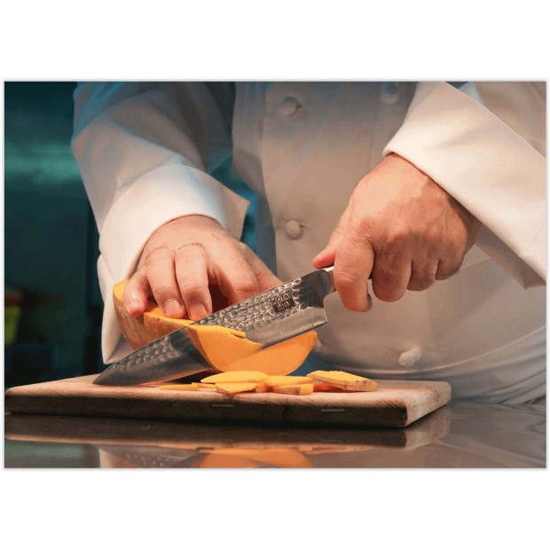 Couteau de chef 200mm avec étui et coffret en Bambou