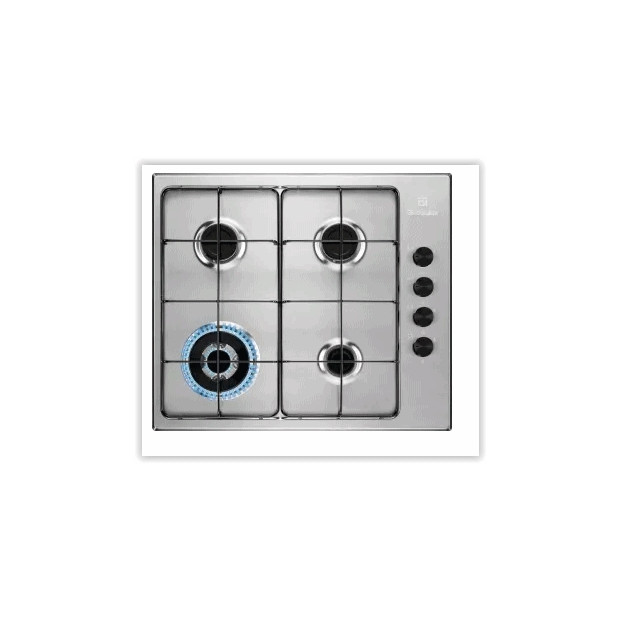Table de cuisson 4 feux gaz inox Electrolux