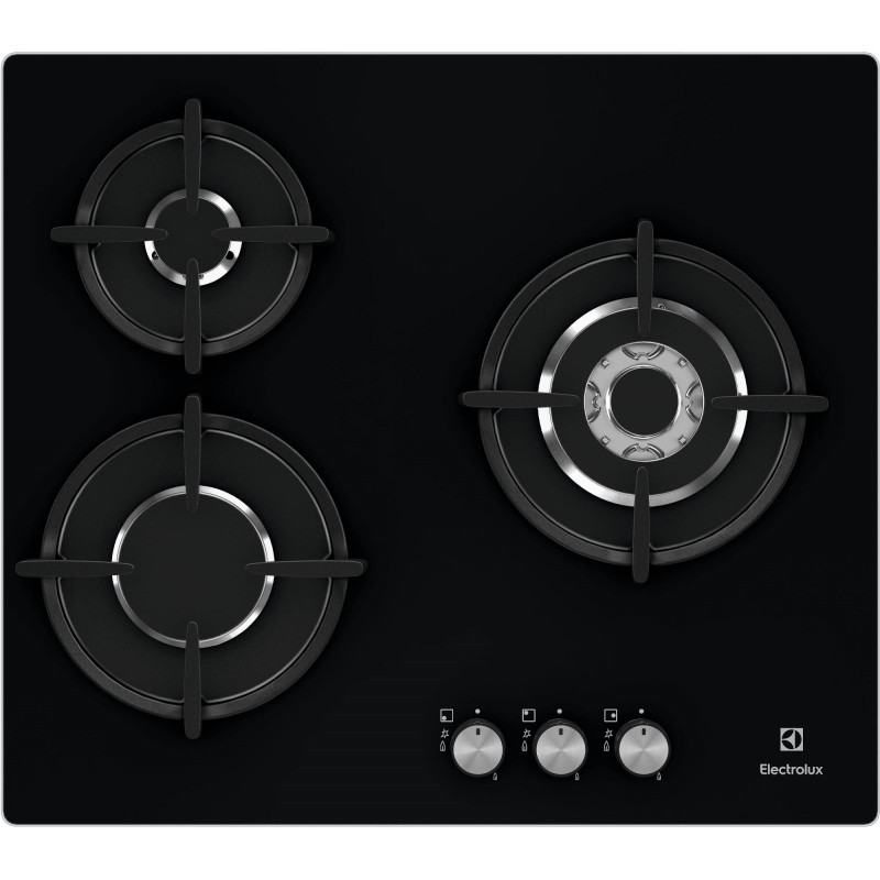Table 3 gaz verre noir Electrolux
