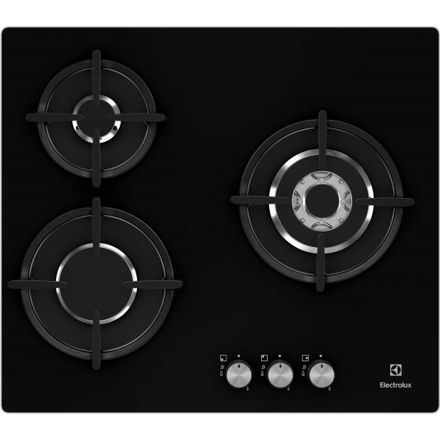 Table 3 gaz verre noir Electrolux