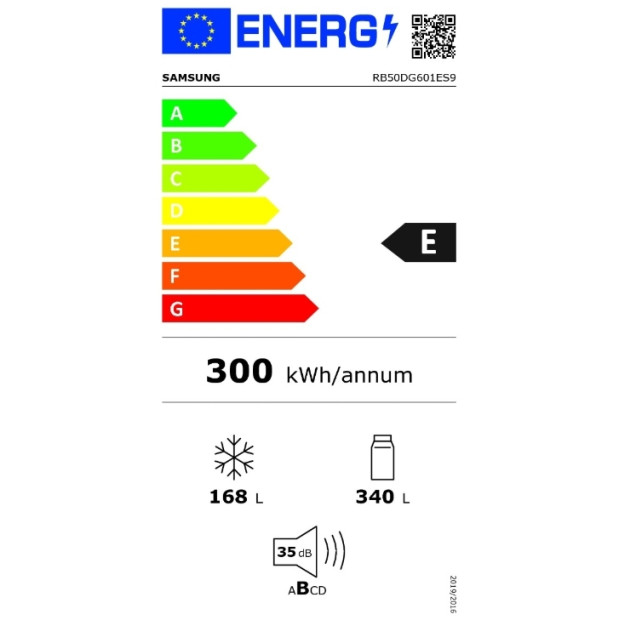 Réfrigérateur combiné inox 508l Samsung