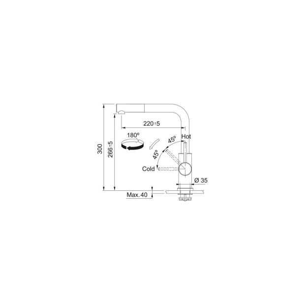 Mitigeur Smart Glenda acier Inox Avec Douchette Franke