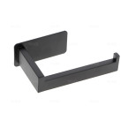 Porte-rouleau de papier toilette en acier noir sans percage