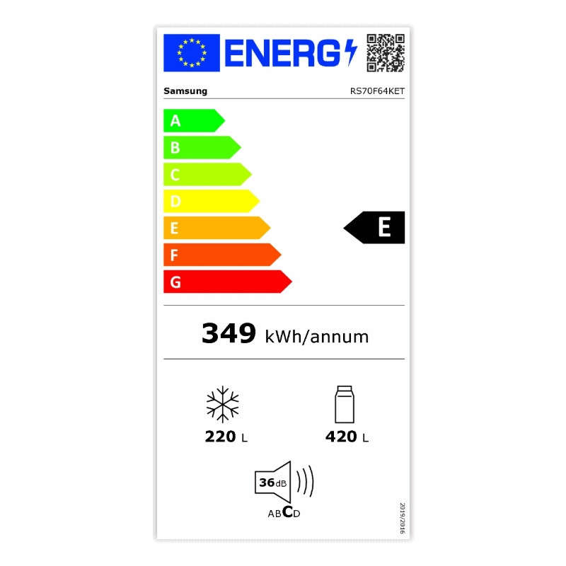 Réfrigérateur americain inox 640l Samsung