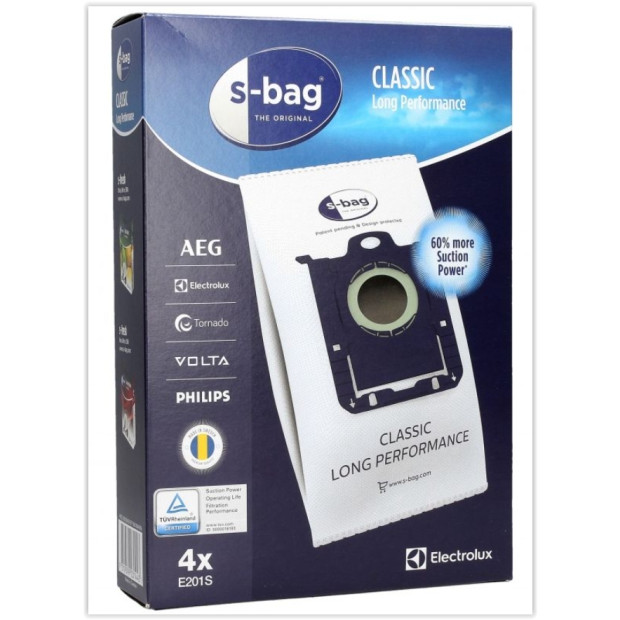 SAC ASPIRATEUR ELECTROLUX E201B X4 MICROFIBRE SBAG