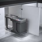 POUBELLE 1BAC 20L OUVERTURE AUTOMATIQUE MEUBLE 400MM