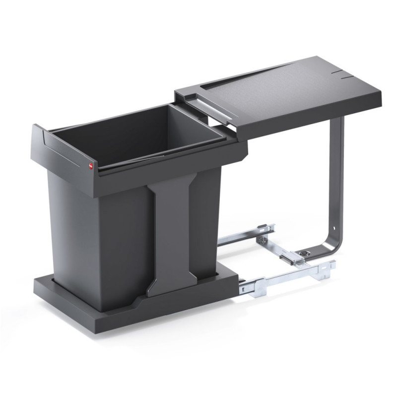 POUBELLE 1BAC 20L OUVERTURE AUTOMATIQUE MEUBLE 400MM