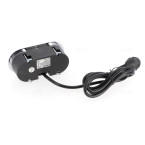 Bloc de 2 prises a encastrer Inox (fixation par le dessus)