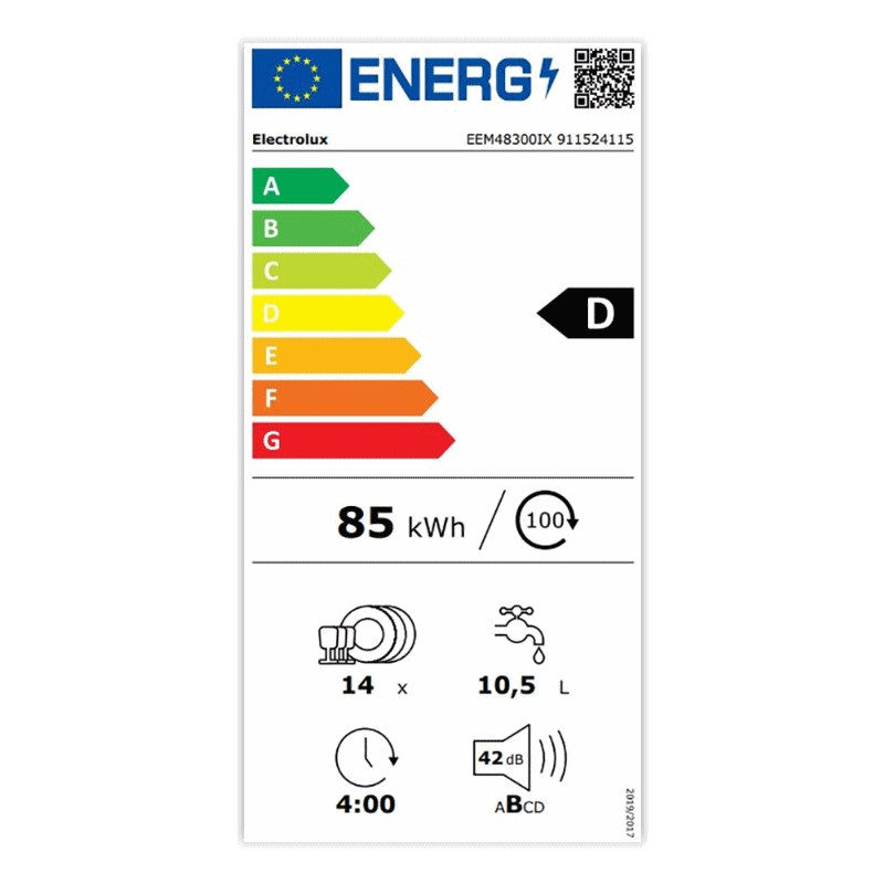 Lave vaisselle intégrable inox 42db Electrolux