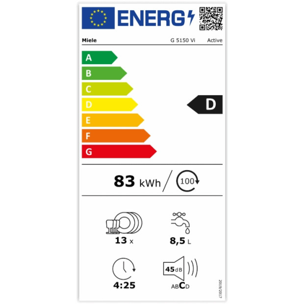 Lave vaisselle Miele G5150VIACTIVE