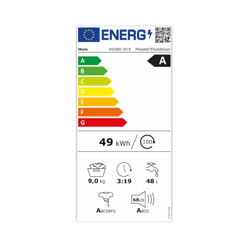 Lave linge frontal 9kg 1600trs Miele