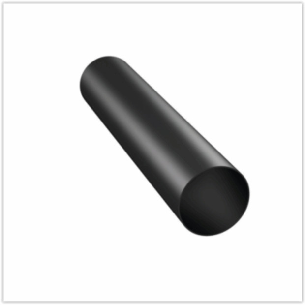 Conduit rond 750mm noir Ecotube Bora ER750/1
