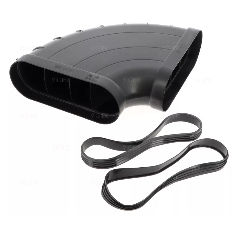BORA COUDE 90° PLAT HORIZONTAL JOINTERIE INCLUSE (2 JOINTS)