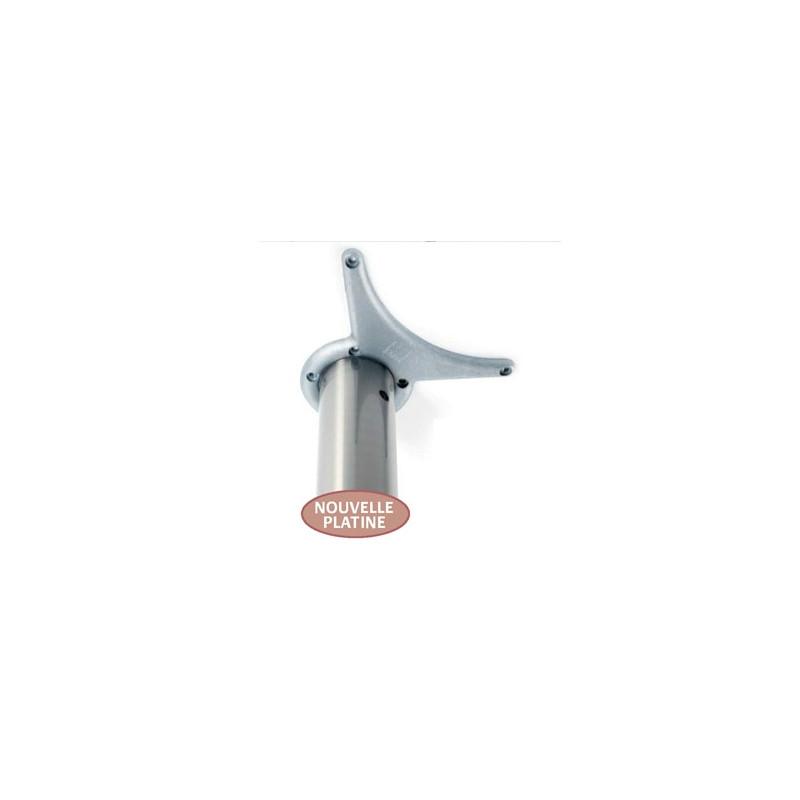 PIED DE TABLE ROND INOX BROSSE HAUTEUR 700MM