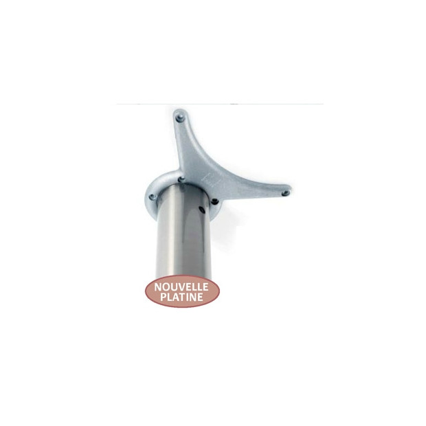 PIED DE TABLE ROND INOX BROSSE HAUTEUR 700MM