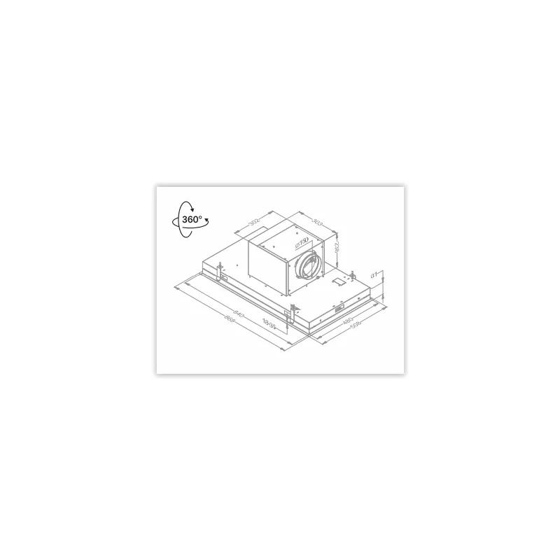 Plafonnier Blanc Novy 6831 -Moteur DIssociable et orientable