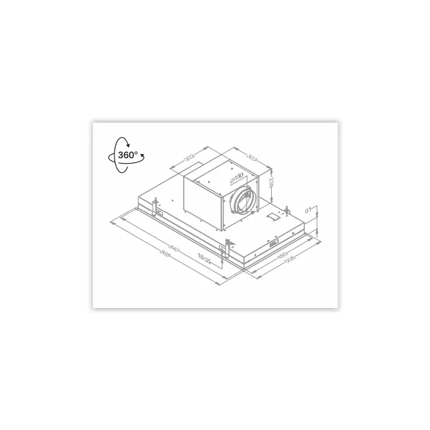 Plafonnier Blanc Novy 6831 -Moteur DIssociable et orientable