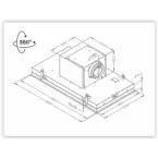Plafonnier Blanc Novy 6831 -Moteur DIssociable et orientable