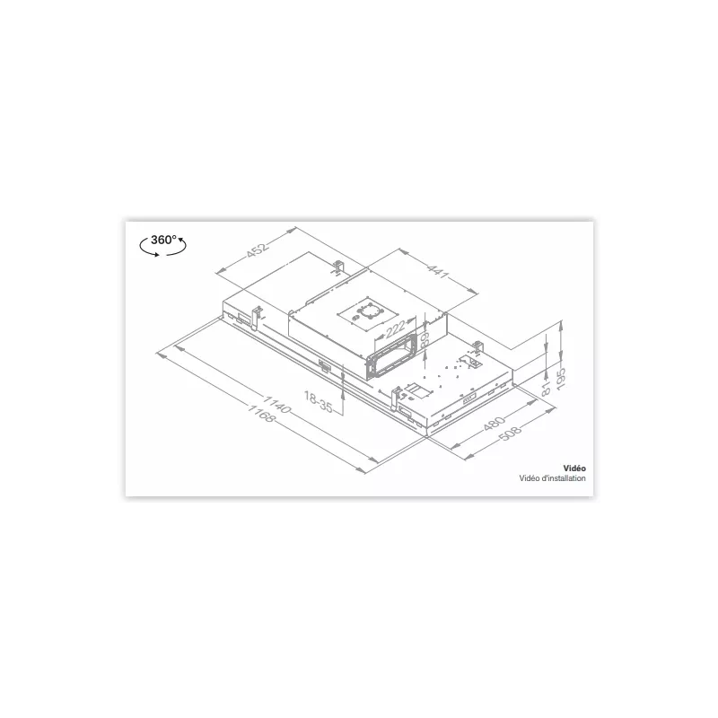 Hotte plafonniers Novy Pureline Pro Compact 120cm