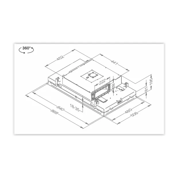 Hotte plafonniers Novy Pureline Pro Compact 90cm