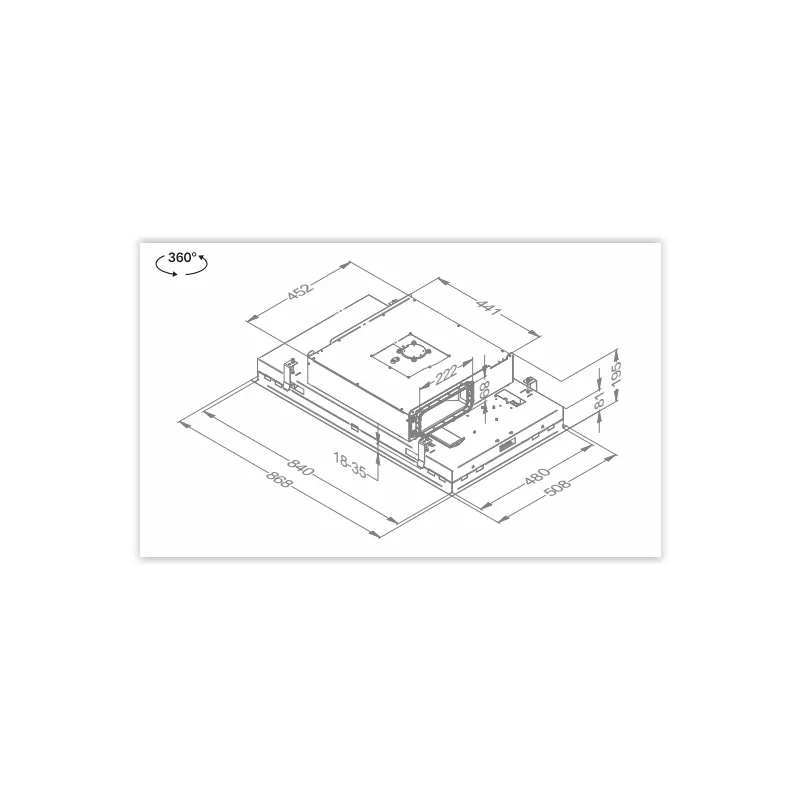 Hotte plafonniers Novy Pureline Pro Compact 90cm inox