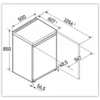 Réfrigérateur table-top tout-utile 110l Liebherr