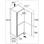 Réfrigérateur combiné inox 201cm Liebherr CNSDA5723-22