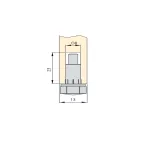 Lot de 20 vérins réglable hexagonaux M6 acier et plastique