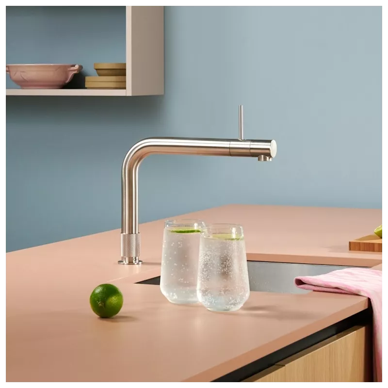 Mitigeur eau bouillante Front acier Inox.Reserv.Pro.3