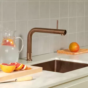 Mitigeur eau bouillante Front Cuivre Rosé-Resevoir PRO3