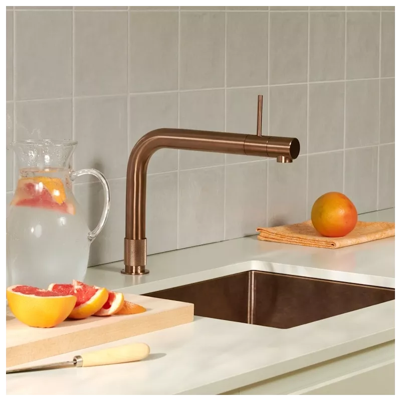 Mitigeur eau bouillante Front Cuivre Rosé-Resevoir PRO3
