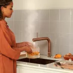 Mitigeur eau bouillante Front Cuivre Rosé-Resevoir PRO3