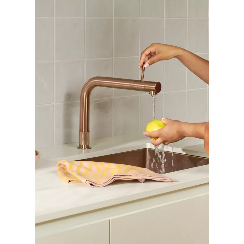 Mitigeur eau bouillante Front Cuivre Rosé-Resevoir PRO3