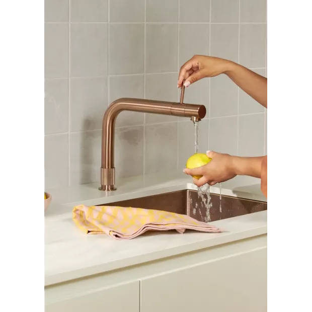 Mitigeur eau bouillante Front Cuivre Rosé-Resevoir PRO3