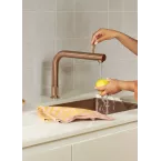 Mitigeur eau bouillante Front Cuivre Rosé-Resevoir PRO3