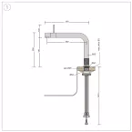 Mitigeur eau bouillante Front Cuivre Rosé-Resevoir PRO3